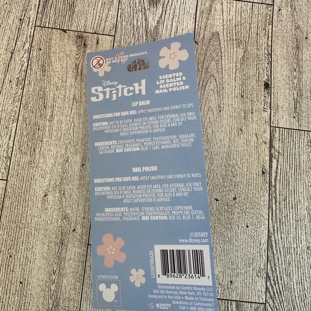 🌵 3/$15 Disney Stitch Scented Lip Balm & Nail Set ( see description)